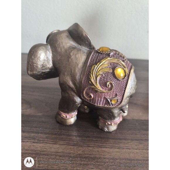 Alabastre European Style" Elephant & Baby Figurine - Picture 7 of 13